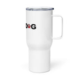 Jeep Dog Travel mug with a handle